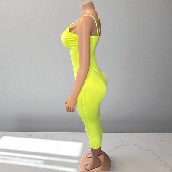 V Neck Long Midi Bodycon Dress - Picture 4 of 8